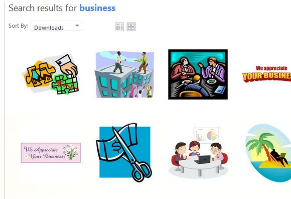 free microsoft clipart downloads business - photo #2