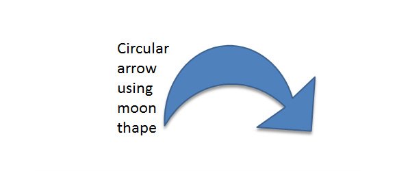 How To Draw A Circular Arrow In PowerPoint 2010 Using Shapes