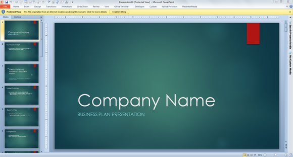 Business Plan Backgrounds for PowerPoint Template