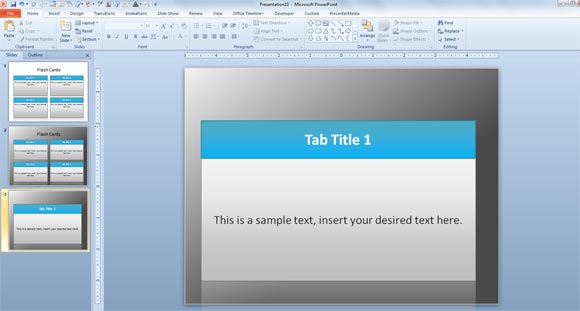 Free Flash Card Template Powerpoint