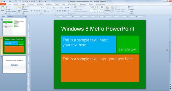 Powerpoint  Windows 8 -  2