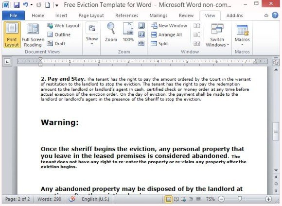 How to write a landlord eviction letter?
