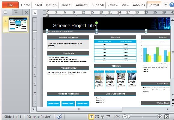 Microsoft Publisher Science Template