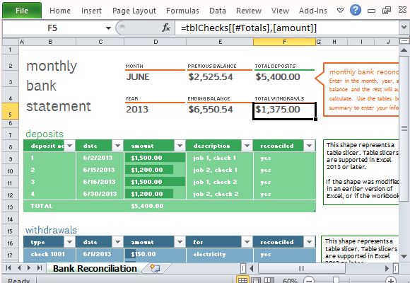 Bank Reconciliation Statement Format Excel Manager s Club