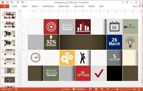 Slide show using Powerpoint 2013