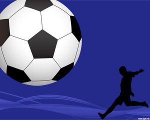 soccer powerpoint ppt templates sport point power template background sports presentation futbol football presentations ball cup clipart visit