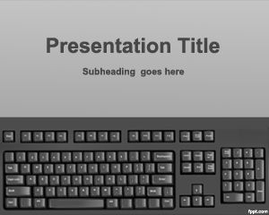 Keyboard Typing PowerPoint Template