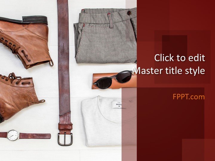 Free Men s Clothing PowerPoint Template Free PowerPoint Templates