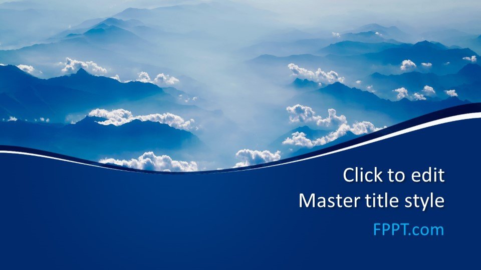 Free Blue Clouds PowerPoint Template Free PowerPoint Templates