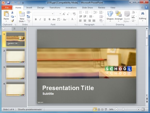 School Planning PowerPoint Template