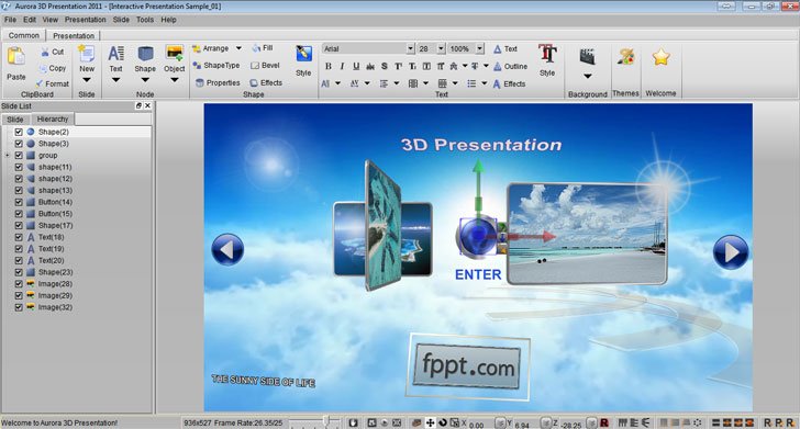 Aurora 3D Presentation Software