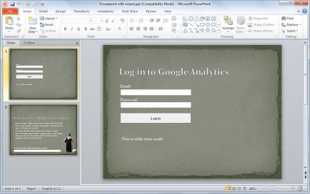 Importing Google Analytics in PowerPoint using VBA