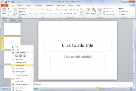 How to delete slides in PowerPoint