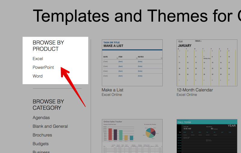 Download free MS PowerPoint Templates from Microsoft Office website