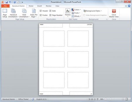 How to create PowerPoint slides handouts