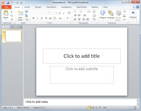 PowerPoint Blank presentation