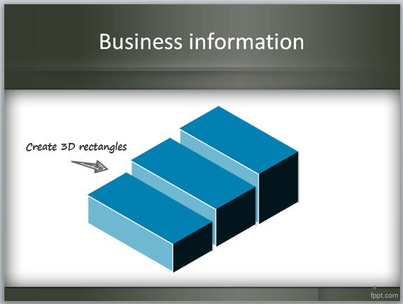 Slides for Comparison using 3D steps in PowerPoint