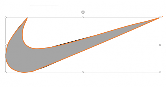 PowerPoint Nike Logo Bezier Curves