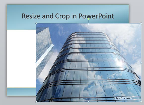 Business Building Slide - Example Cropping image in PowerPoint