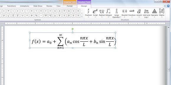 exponent powerpoint equation editor