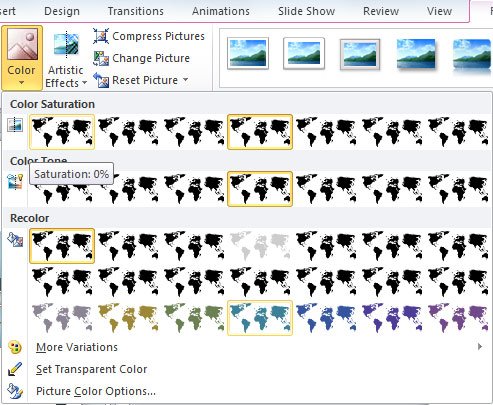 How to Change Image Color in PowerPoint 2010