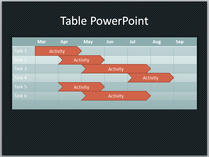 How To Create A Timeline In Powerpoint Using Shapes And Tables 4209