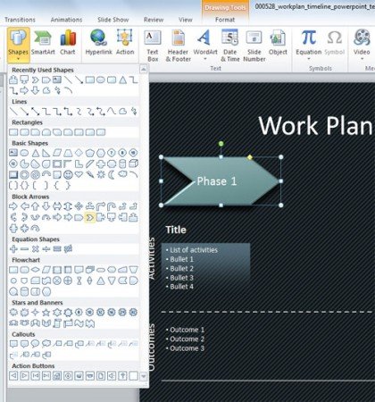 workplan diagram powerpoint