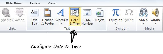 Date and Time in PowerPoint