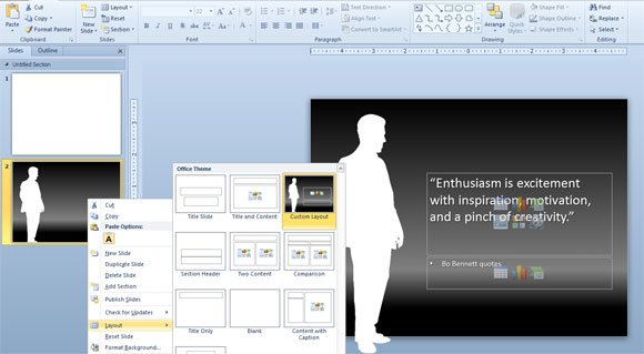 change layout powerpoint