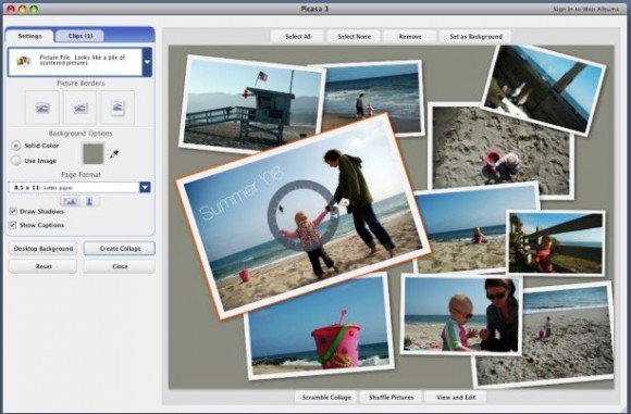 download picasa video editing