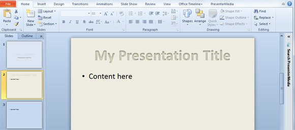 Presentation Titles example