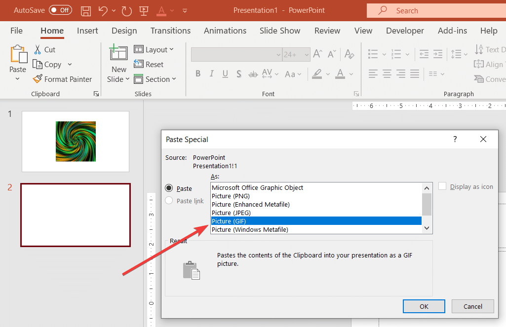 Add an animated GIF to a slide - Microsoft Support