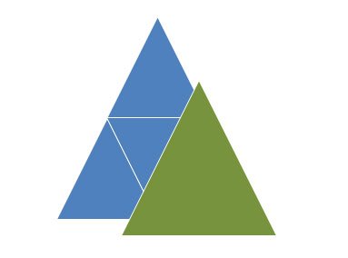 Example of triangles in PowerPoint