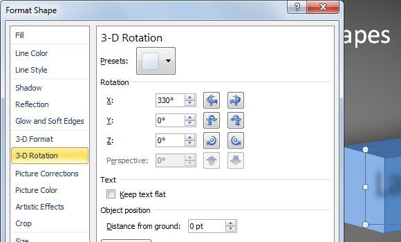 rotate powerpoint 3d