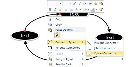 curved connector powerpoint