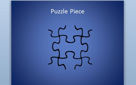 Puzzle Piece PPT Template Slide Design
