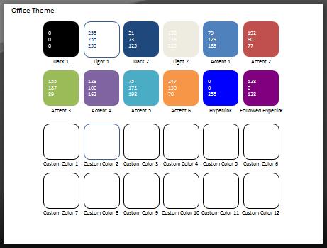 Color Swatch Add-In for PowerPoint 2007 and 2010