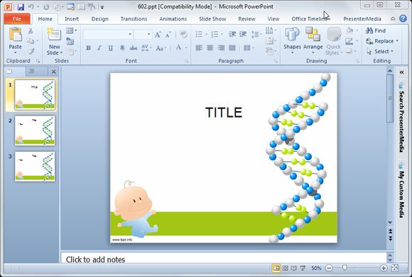 dna medical PowerPoint templates