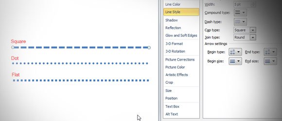 How To Insert a Dotted Line in PowerPoint 2010