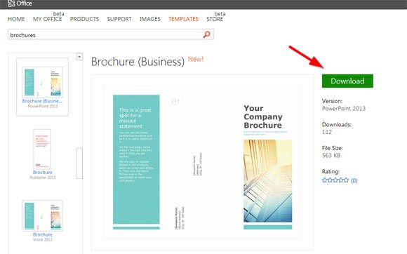 Simple Brochure Templates For Powerpoint