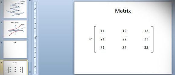 How to Add Simple Matrix in PowerPoint 2010