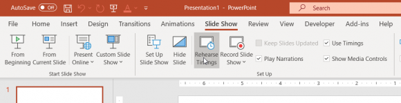 Rehearse Timing PowerPoint