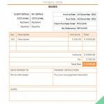 Simple Invoice PowerPoint Template free download
