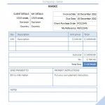 Blue Invoice PowerPoint Template free download
