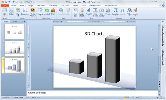 Simple Column Chart Powerpoint