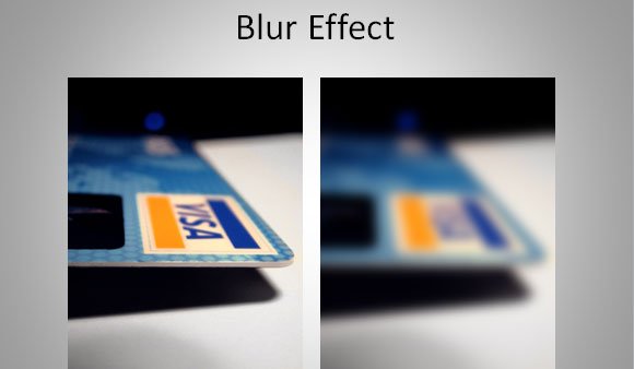 How to apply a custom blur effect in a PowerPoint presentation