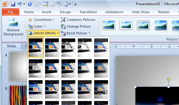 How to Add Blur Effect to Pictures in PowerPoint 2010