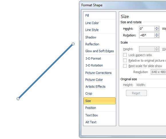 How to Add a Diagonal Line in PowerPoint