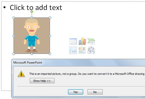 Breaking Cliparts into Shapes in PowerPoint 2010