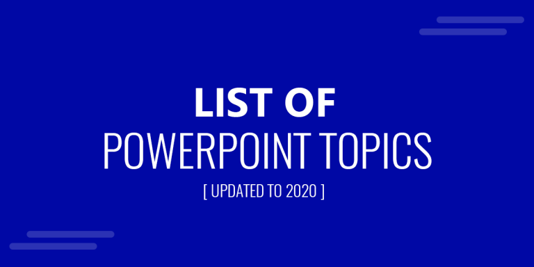 topics to make powerpoint presentation